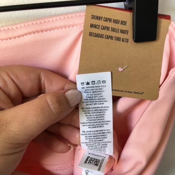 Reebok Women's Align High Rise Capri Leggings Impatiens Pink M - Picture 5 of 16